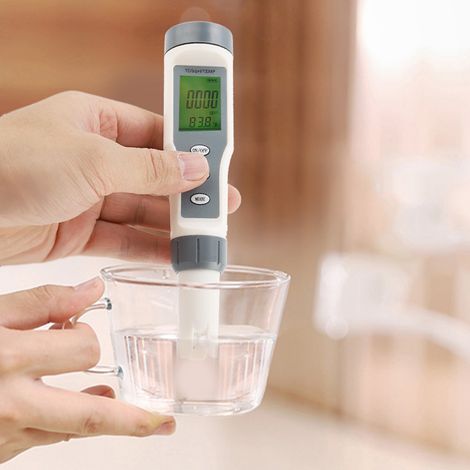 3-in-1 Tragbares digitales TDS-, pH- und Temperaturmessgerät – Wasserqualitätstester und Reinheitsprüfstift (1/5)