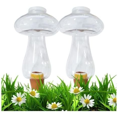 2 Stück Bewässerungskegel für 300-ml-Flaschen, Zimmerpflanzen, transparenter kugelförmiger Wasserspender für Pflanzen ( (1/5)