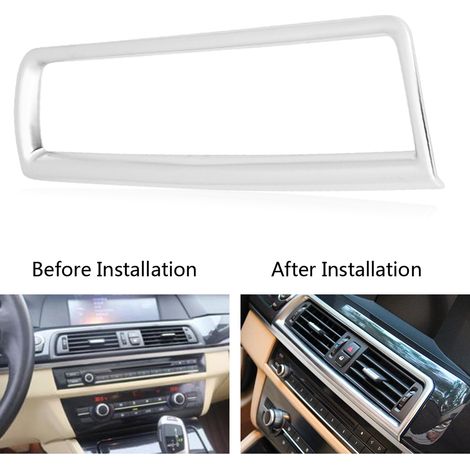 Baguette décorative pour le cache du cadre de ventilation de l'accoudoir central des BMW Série 5 F10 F18 (2011-2017) (1/5)