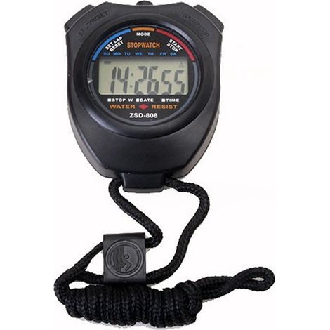 Chronomètre professionnel au 0,01 seconde, étanche, numérique, pour le sport, la natation, la course à pied et l'entraînement. (1/4)