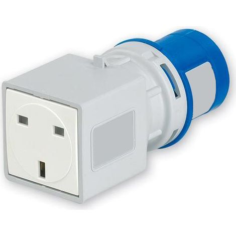 Adaptateur pour connecteur industriel RS PRO, 2P+E, 13A, 230 V ( Prix pour 1 )