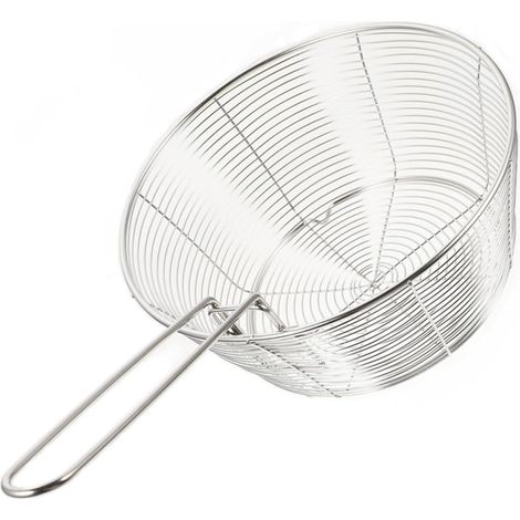 Panier à friture réutilisable en acier inoxydable 304 avec poignée (1/5)