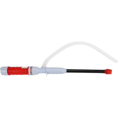 Pompe électrique portable à batterie, à siphon, pour le transfert d'huile et de liquides, pour véhicules, tracteurs et bateaux (rouge) (1/5)