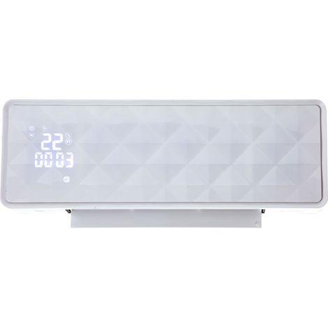 Purline – Chauffage céramique mural 2000 W – Télécommande – Minuterie – Système de sécurité surchauffe – Pour surfaces jusqu'à 12m2