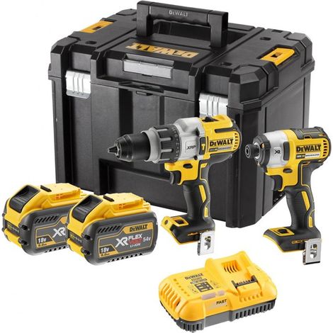 Dewalt DCK276X2T 18v XR Brushless Pack - DCD996 Combi DCF887 Impact Driver 9.0ah (1/4)