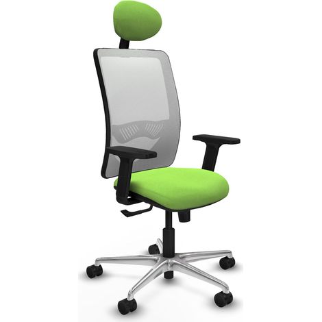Sedia da ufficio piqueras y crespo Zulema bianco schiuma alluminio (1/2)