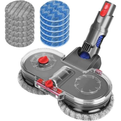 Tête de Balai Electrique pour Dyson V12 Detect Slim Aspirateur, Tête de Vadrouille avec Réservoir d'eau Amovible, 12 Vadrouille Lavable (1/4)