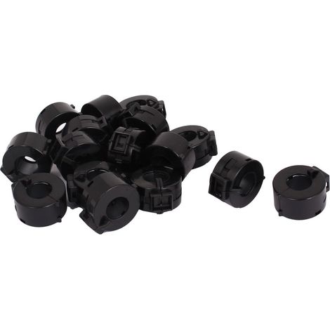 16 pièces noir 15mm Dia cordon pince sur EMI Rauschunterdrückung Ferritfilter (1/2)