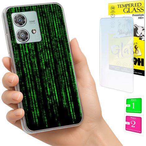 Custodia per Motorola Edge 40 Neo Photo Cover Case Back Case + Vetro 9H (1/5)