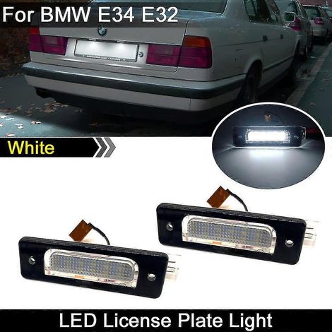Für BMW 5er E34 518i 520i 525i 7er E32 730i 740i 750i Hochleistungs-LED-Kennzeichenbeleuchtung in Weiß