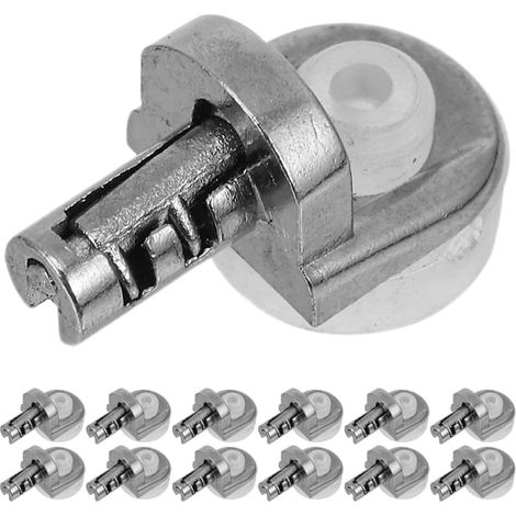 24 Pièces Chevilles D'étagère Robustes en Alliage de Zinc Argenté pour Supports D'étagères Sécurisés, pour Armoires et Meubles Cuisine (1/5)