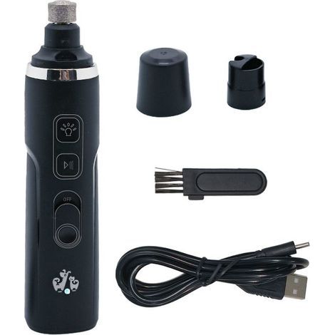GENERIC- Broyeur à Ongles pour Chien avec lumières LED pour Grands Chiens Moyens 3 Fois Plus Puissant Coupe-Ongles électrique Silencieux à 2 Vitesses pour Animaux de Compagnie (1/5)