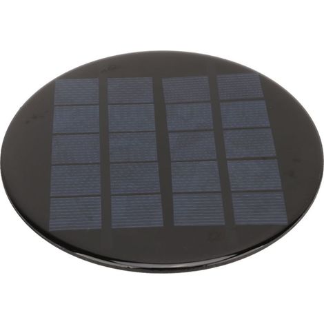 Mini panneau solaire rond 1,1 W 5 V 120 mm, batterie rechargeable 3,7 V, petit module de cellule solaire en silicium polycristallin