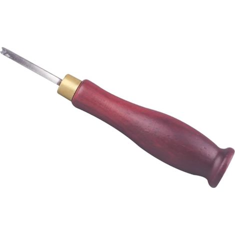 Outil à Sertir le Cuir Sertisseur à Cuir à Sertir Marron Acier et Bois Angles de Coupe Adaptés Antidérapant pour Paquet à Dos DIY (1/5)