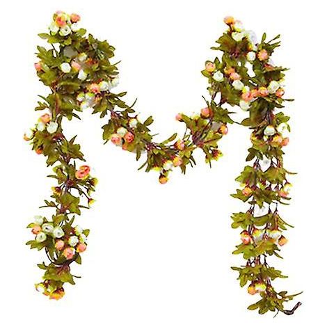Guirlande de fleurs artificielles de 220 cm, ne fane pas, roses artificielles décoratives, accessoires pour la confection de guirlandes de mariage et le quotidien.jaune (1/5)