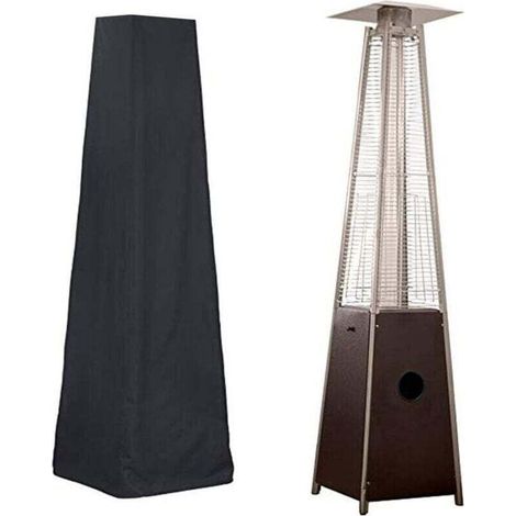 Housse pour Chauffage de Terrasse - Housse pour Parasol Chauffant de Style Pyramidal, Noir(229x53x53cm) (1/4)