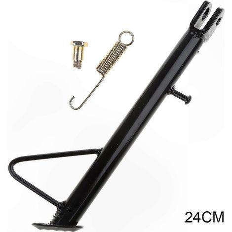 Repose-pied latéral moto support béquille latérale, stationnement stabilisateur pour cross, scooter, vélo électrique, quad ATV. (1/4)