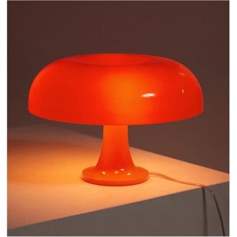 (Orange)Lampe de Table - Vintage - Champignon - LED - Orange - Design Italien (1/3)