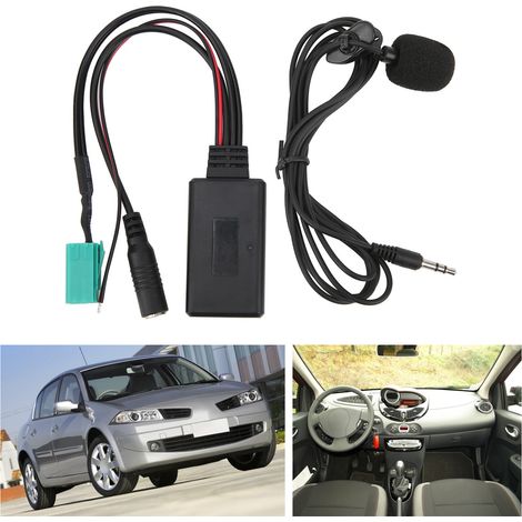 Accessoires auto : câble audio AUX, adaptateur microphone Bluetooth 5.0 pour autoradio Renault Update-list (n° 32) (1/5)