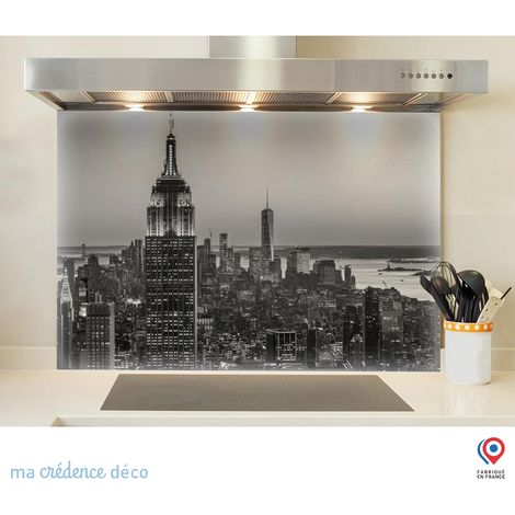 Fond de hotte : New York - Verre trempé - 90 cm - 60 cm (1/5)