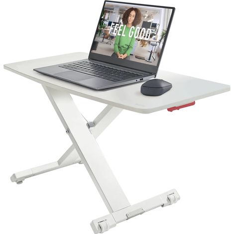 LEITZ - Station de travail assis-debout, support ajustable (4,8cm - 31cm), rehausseur Écran / PC réglable - Leitz Ergo Cosy - Couleur gris - (65330085) (1/5)