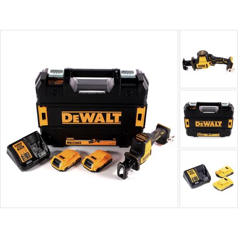 Sega alternativa a batteria DeWalt DCS 369 D2 18 V + 2x batteria ricaricabile 2,0 Ah + caricabatterie + TSTAK (1/5)