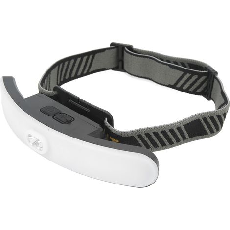 Lampe frontale LED rechargeable, 6 niveaux d'intensité, 300 à 400 lm, ultra grand angle, étanche IPX4, rechargeable par USB, idéale pour la pêche et la course à pied. (1/5)
