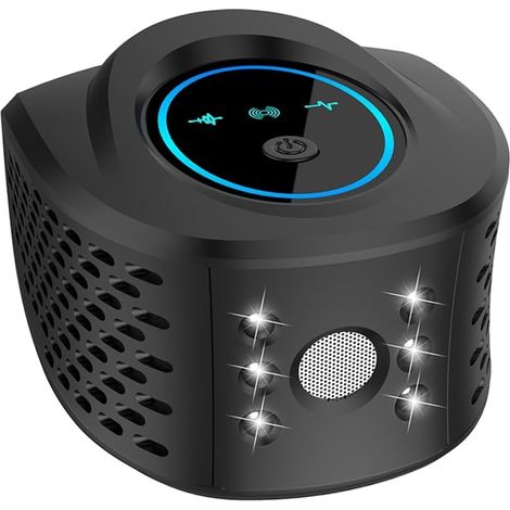 Repellente ad alta potenza a 360° con 6 luci stroboscopiche PIR respinge efficacemente i roditori con spina UE B