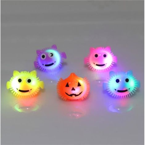 Citrouilles lumineuses LED (lot de 5) - Décorations d'intérieur pour Halloween
