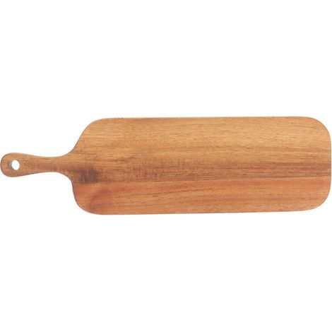 Planche à découper, planche à pain en bois, planche à charcuterie, planche de service pour restaurant-41x12cm-Light Brown (1/2)