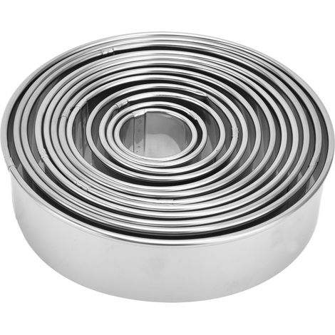 Set mit 12 Ausstechformen aus Edelstahl, verschiedene Formen für Kekse und Gebäck (1/5)