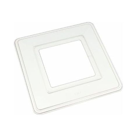 Lot de 20 plaques d'encadrement à interrupteur simple carré 150 mm EXT. 75 mm INT.Transparent (1/2)