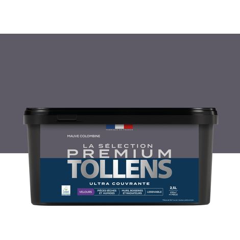 Tollens - Peinture intérieure couleurs - La Sélection Premium Velours - Ultra Couvrante - Mauve Colombine 2,5 L - 30m² (1/5)