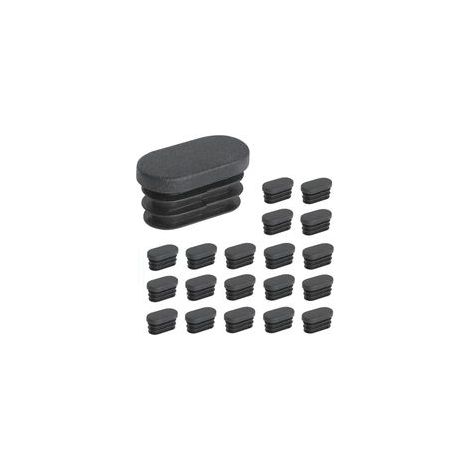 Embout ovale 15x30 mm plastique noir antidérapant protection sol Particulier (1/5)
