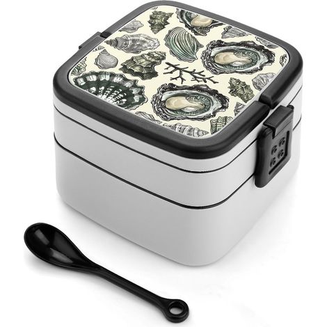 Boîte à bento empilable pour huîtres et coquillages, étanche (1/5)