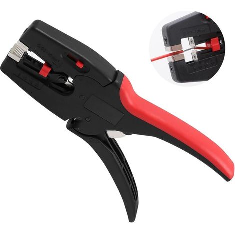 Pince a Denuder Electricien 2 en 1 Pince à Dénuder Automatique avec Coupeur Intégré pour 32-7 AWG 0,03 mm²-10 mm² Câbles pour Installation électrique Réparation Automobile électronique (1/5)