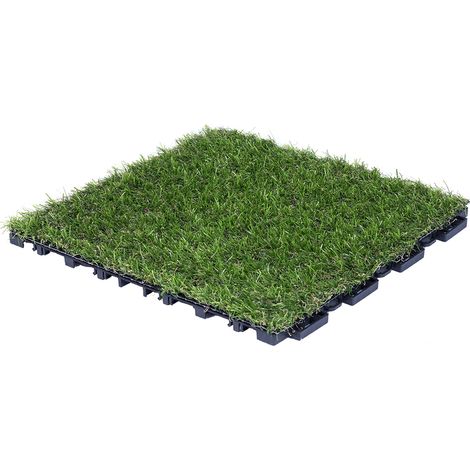 PACK 9 BALDOSAS CÉSPED ARTIFICIAL CLICKGREEN 30X30 CM (1/5)
