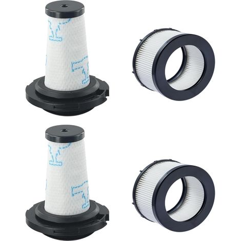 4 Pièces - Filtre Aspirateur - Pré-filtre Et Filtre Moteur - Pour Rowenta X-Force Flex 9.60 Et X-Nano Essential - Lavable Et Réutilisable - Compatible Modèles Rh20 Et Rh11 - Gris (1/5)