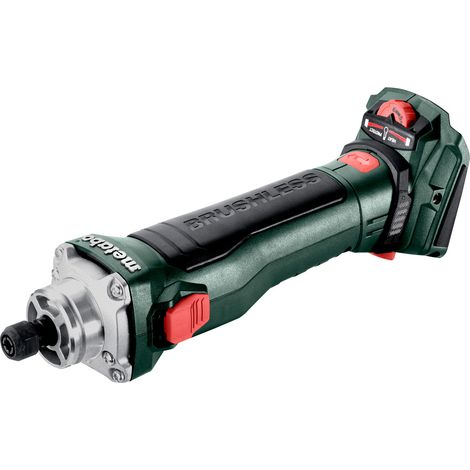 Metabo 600828850 GVB 18 LTX BL 11-28 Amoladora recta de batería con motor Brushless 1.100 W batería giratoria 90° color Negro (1/4)