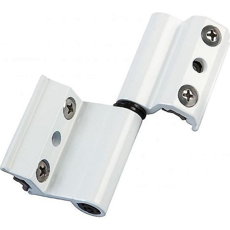 BISAGRA V2P EU ALUMINIO BLANCO IZQUIERDA PAR