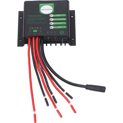 Ortviai Régulateur solaire PWM 12-24 V 10 A étanche avec Bluetooth et contrôle intelligent (1/5)