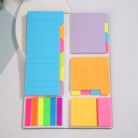 Lot de 410 onglets adhésifs, séparateurs et notes adhésives. (1/5)