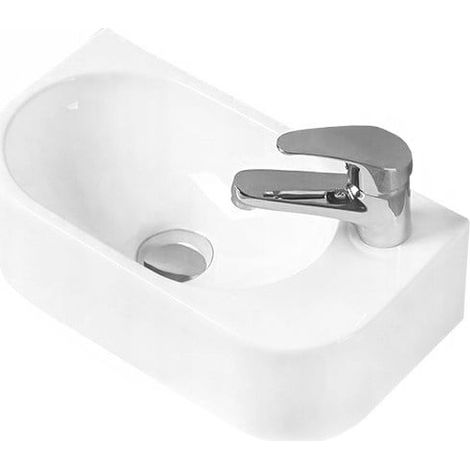 Mexen Viera Aufsatzwaschtisch links 40 x 21 cm, Weiß - 21274000L (1/2)