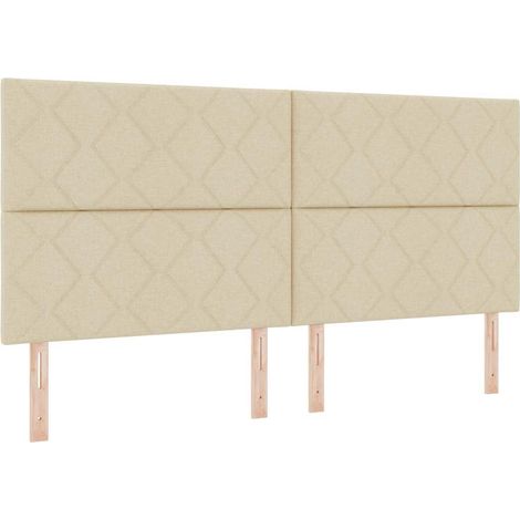 Maison Exclusive - Testiera Crema 200 cm Tessuto
