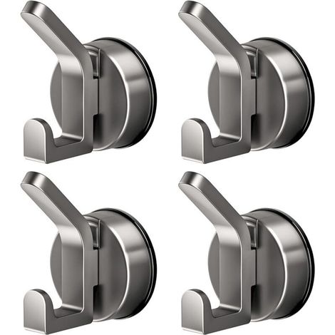 10pcs Suction Cup Hooks, Reusable Towel Holder with Suction Cup for Bathroom No Drilling, Powerful Suction Cup Hooks for Kitchen, Bathroom (1/5)
