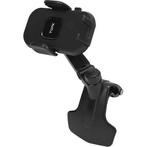 Support de téléphone de voiture avec rotation à 360°, fonction mains libres, fixation sur grille d'aération pour la navigation, la lecture de musique et plus encore.