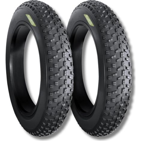 2 COPERTONI 20 X 4.0 PER FAT BIKE E-BIKE GOMME 20'' COPPIA DI PNEUMATICI TASSELLATI BICICLETTA FAT ELETTRICA (1/4)