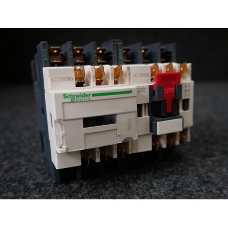Contacteur inverseur LC2D 3P 9A 440V AC-1 / AC-3 contacts aux. 1F+1O bobine 24Vca TeSys D Schneider (1/2)