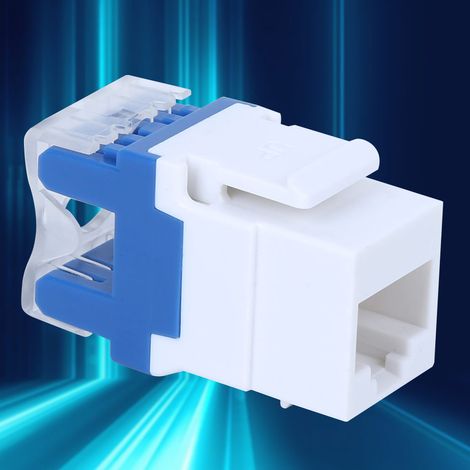3 modules RJ45-180° pour prises Keystone, réseaux UTP CAT5E, adaptateurs de prises de connexion d'information (1/5)