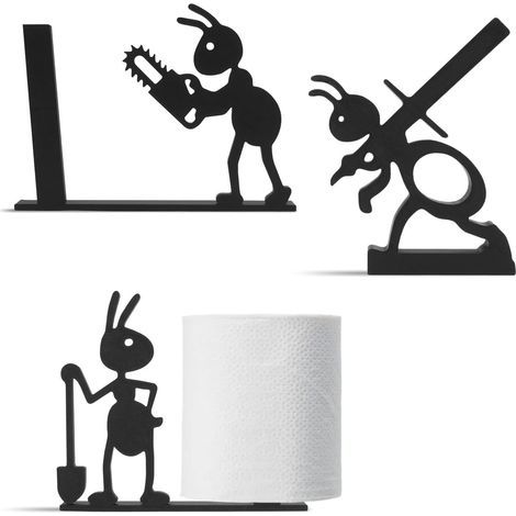 Set mit 3 3D-gedruckten Toilettenpapierhaltern, freistehend, ungewöhnliches Tierdesign, niedlicher und witziger Taschentuchhalter zur Dekoration (1/5)